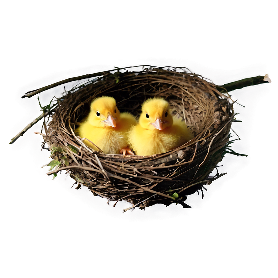 Bird Nest With Chicks Png 06212024 PNG Image