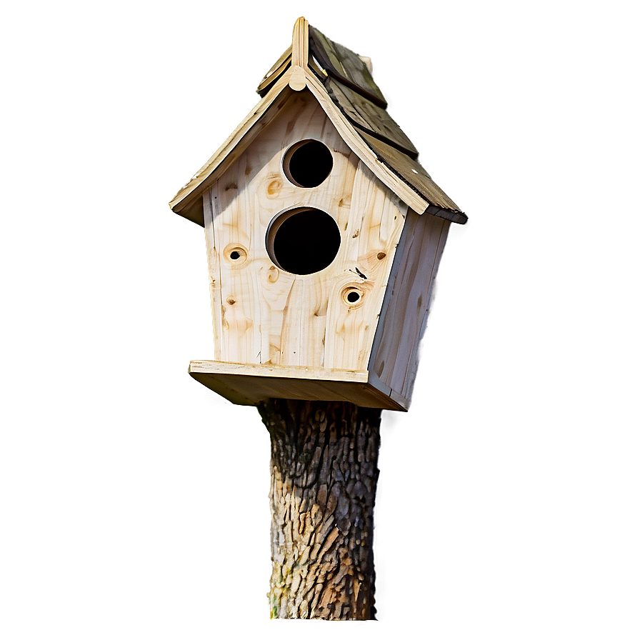 Birdhouse On Tree Png Qjg94 PNG Image