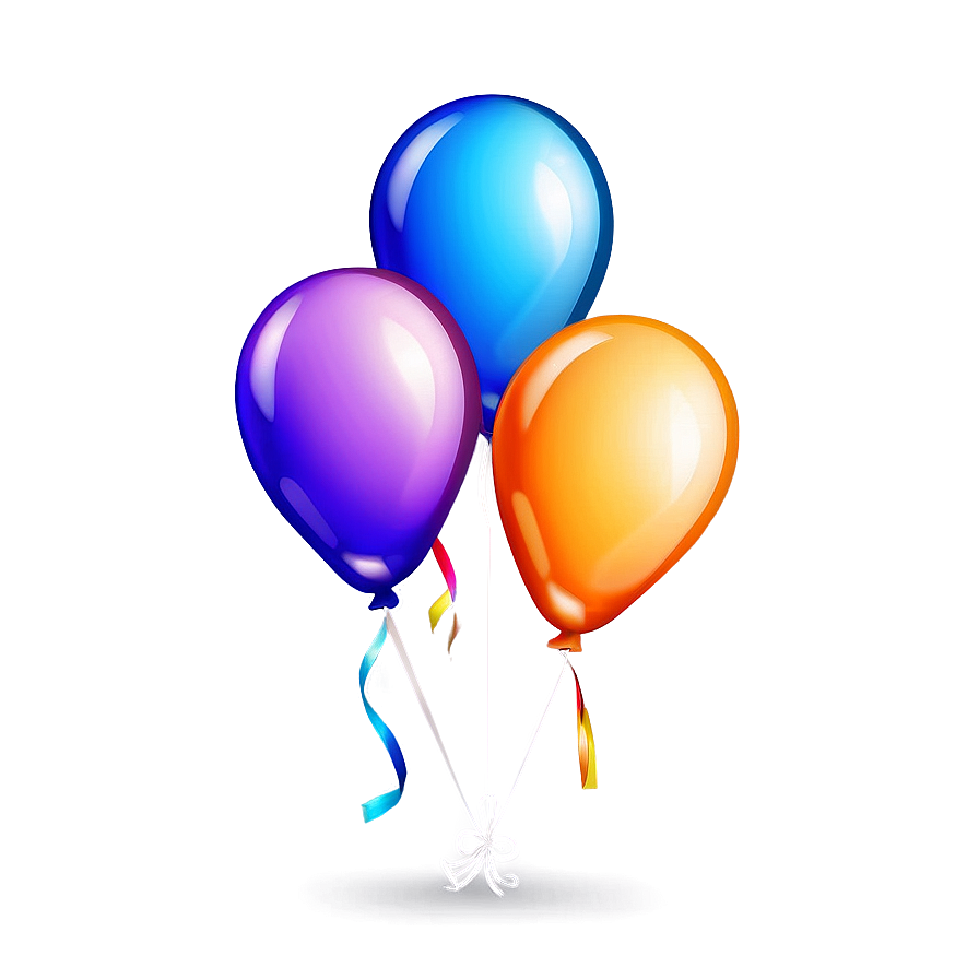 Birthday Balloon Illustration Png Nrp PNG Image