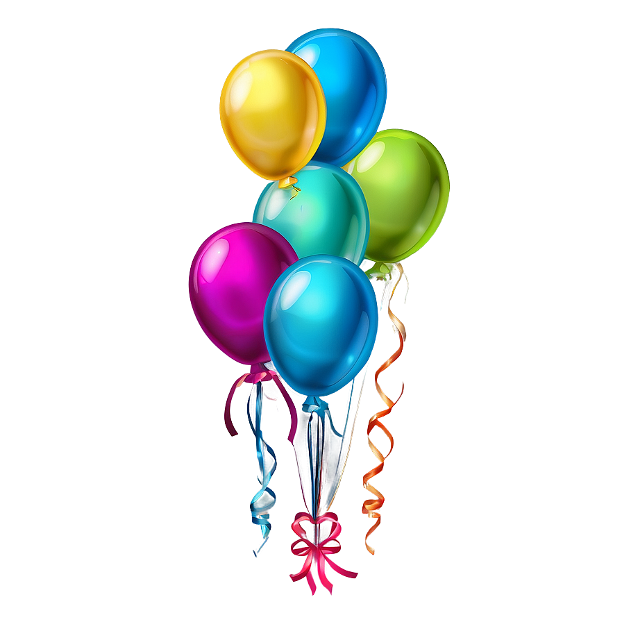 Birthday Balloon Pattern Png Qgd37 PNG Image