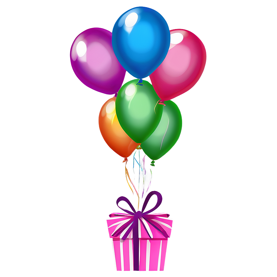 Birthday Balloon Surprise Png Gaf PNG Image