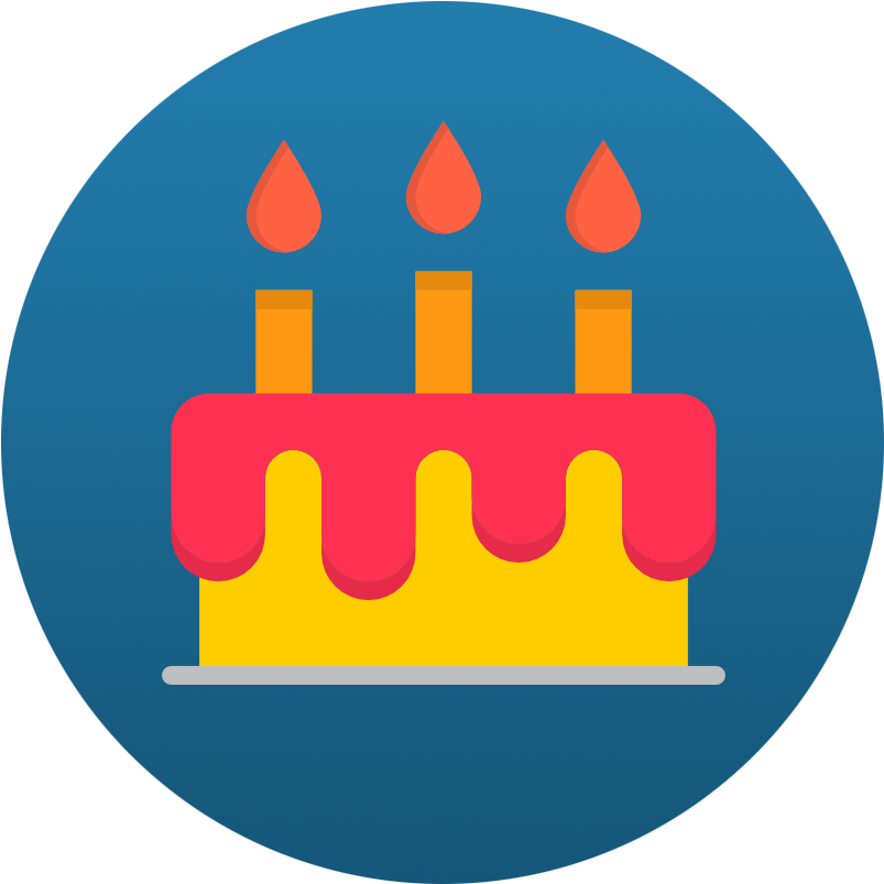 Birthday Cake Icon PNG Image