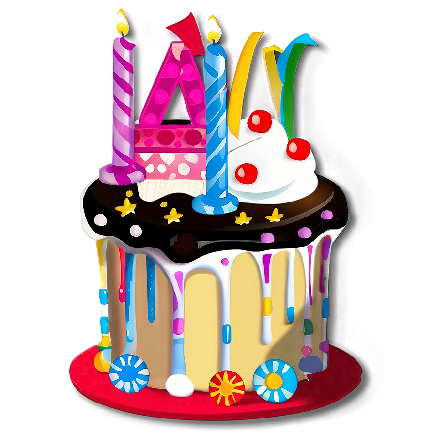 Birthday Cake Sticker Png 48 PNG Image