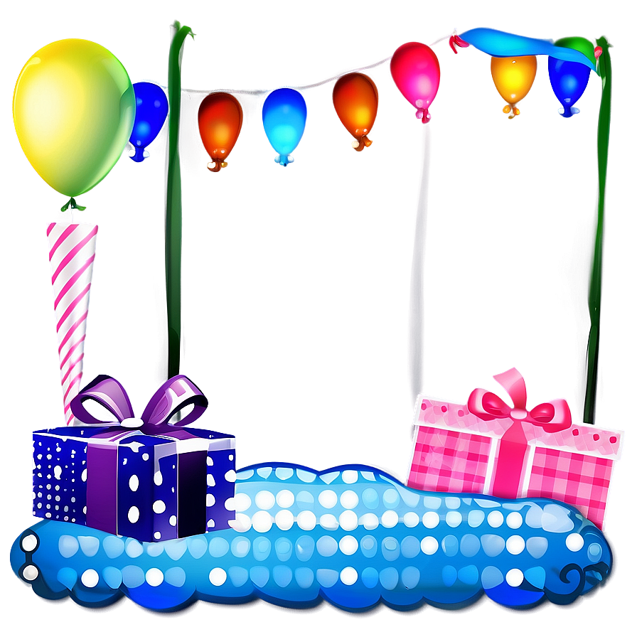 Birthday Frame Png Bhb67 PNG Image