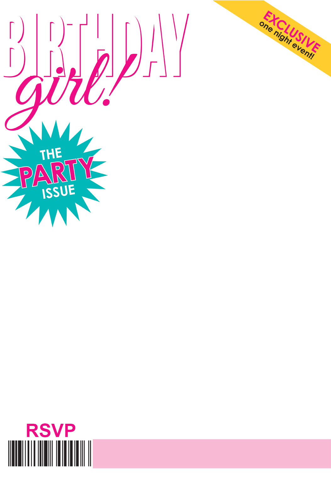 Birthday Girl Magazine Cover PNG Image