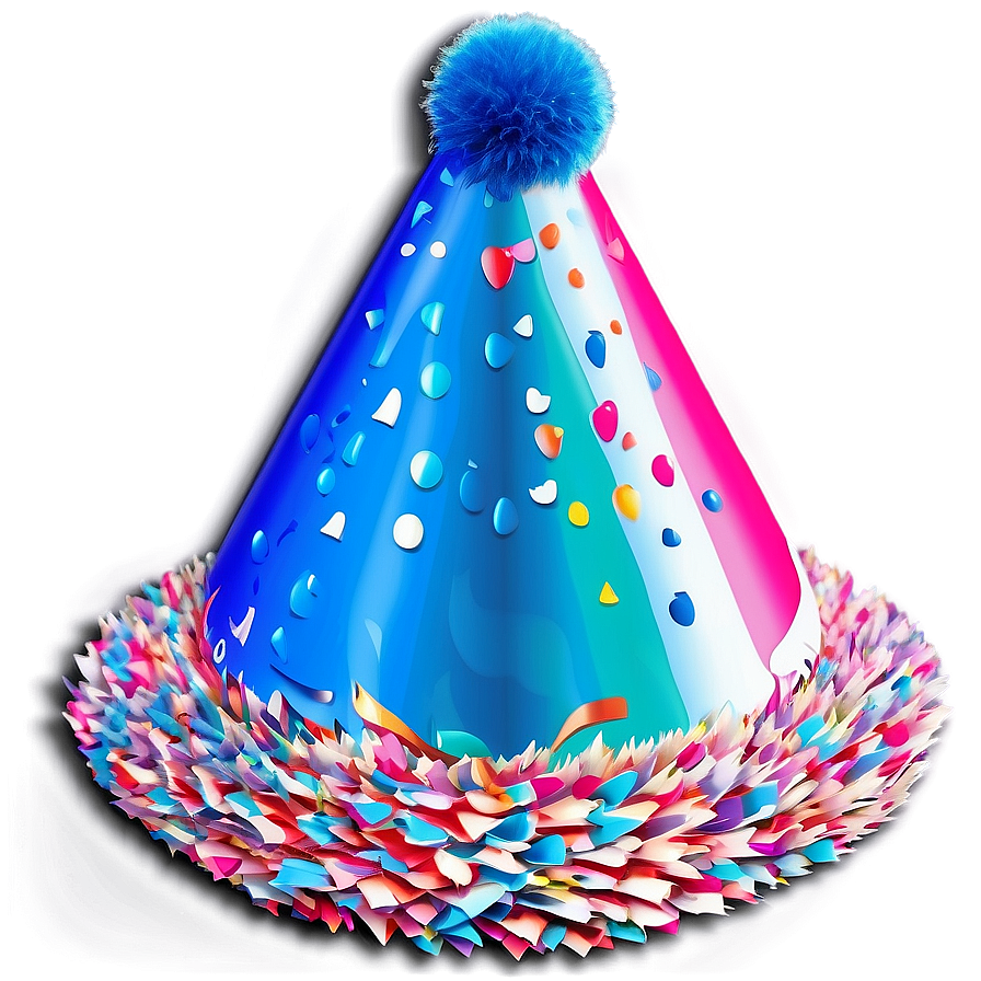 Birthday Hat With Pom Pom Png 26 PNG Image