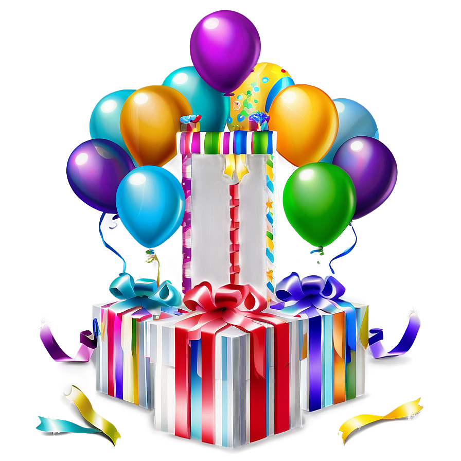 Birthday Party Balloon Png Elt PNG Image