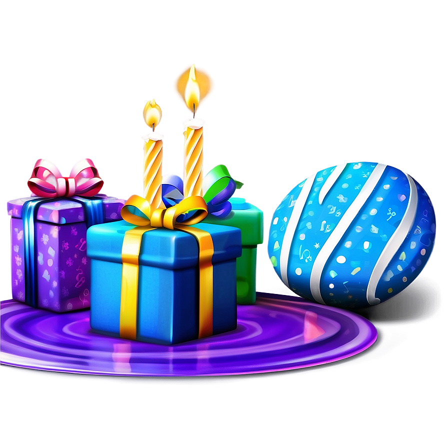 Birthday Party Decor Png Htf PNG Image