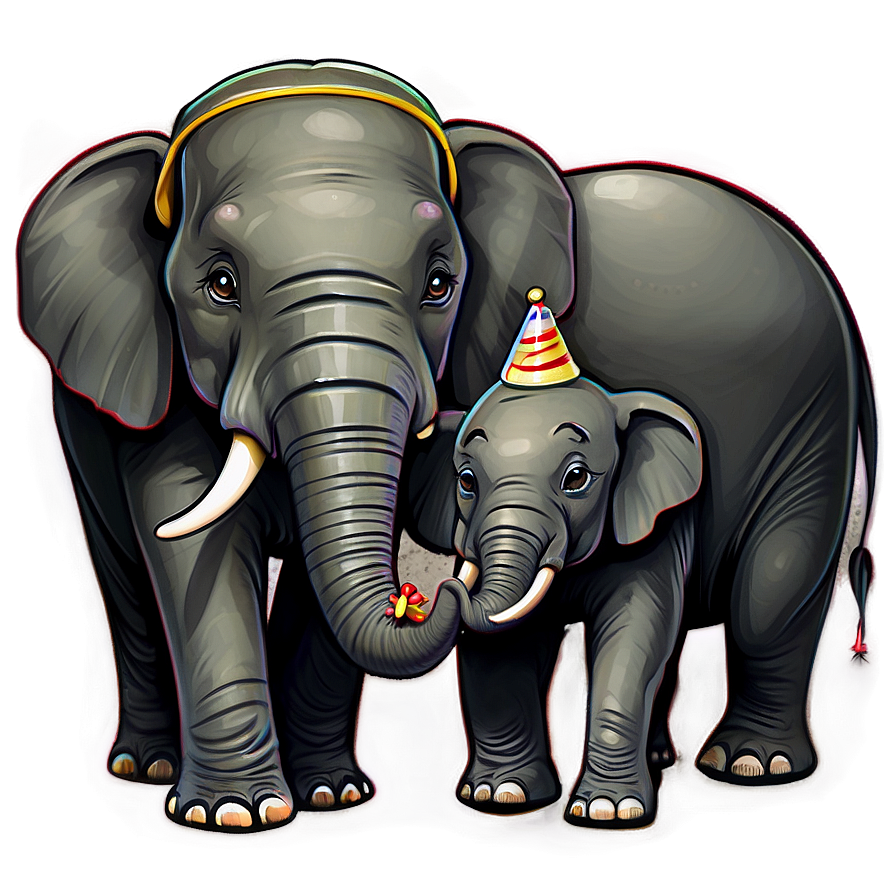 Birthday Party Elephant Cartoon Png 47 PNG Image