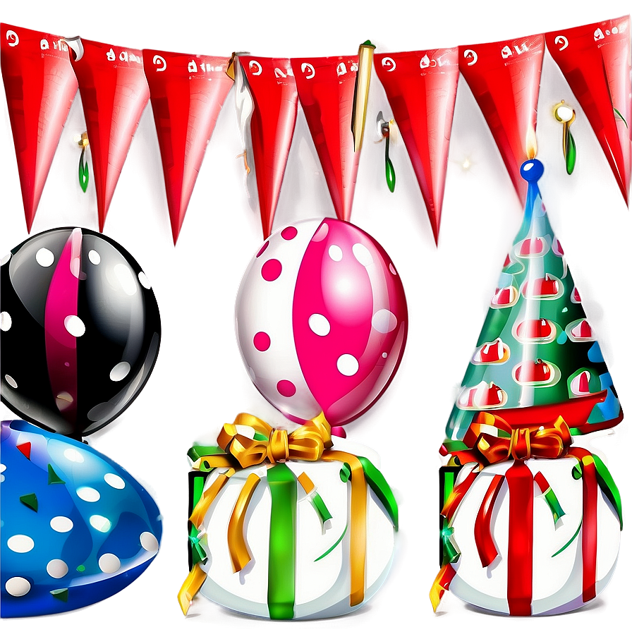 Birthday Party Triangle Banner Png 06272024 PNG Image