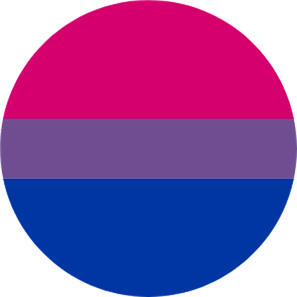 Bisexual Pride Flag Circle PNG Image