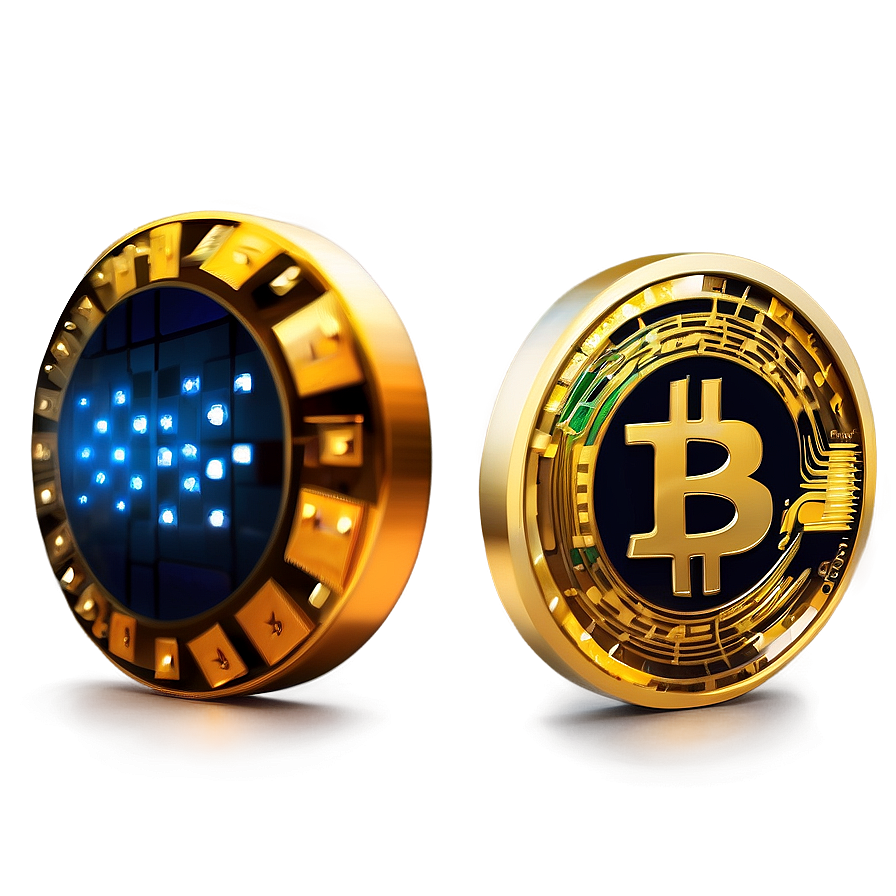 Bitcoin And Blockchain Technology Png Qgc86 PNG Image