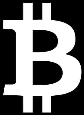 Bitcoin Logo Blackand White PNG Image