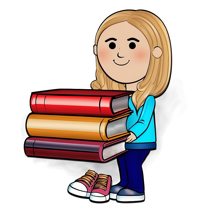 Bitmoji Book Lover Png 06202024 PNG Image