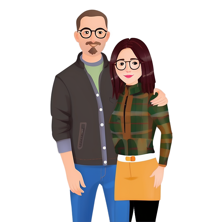 Bitmoji Couple Avatar Png 68 PNG Image