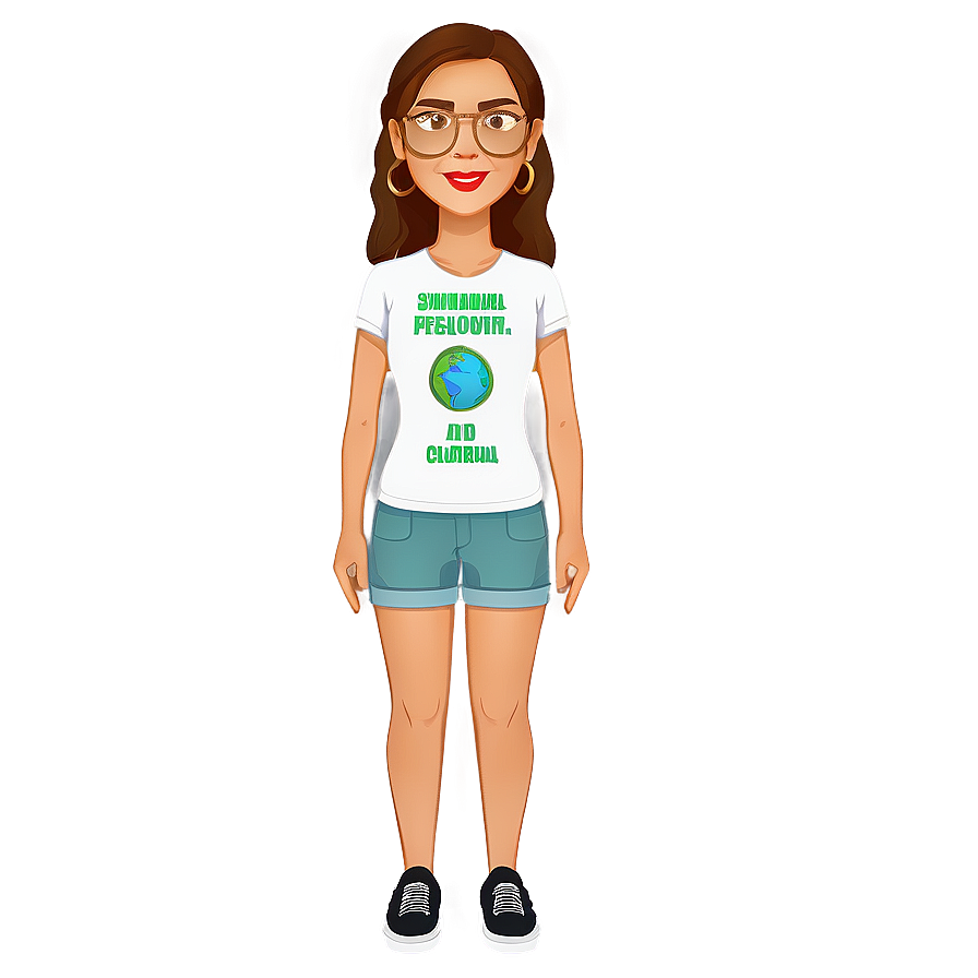 Bitmoji Environmental Activist Png Uai37 PNG Image