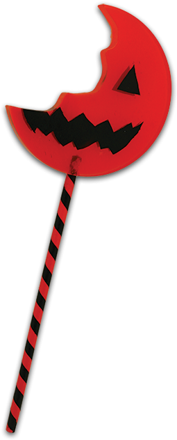 Bitten Halloween Lollipop PNG Image