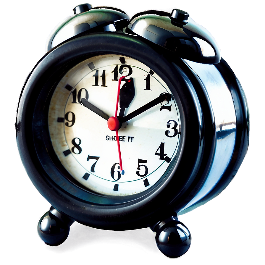 Black Alarm Clock Png 05252024 PNG Image