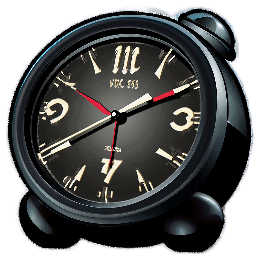 Black Alarm Clock Png Apq PNG Image