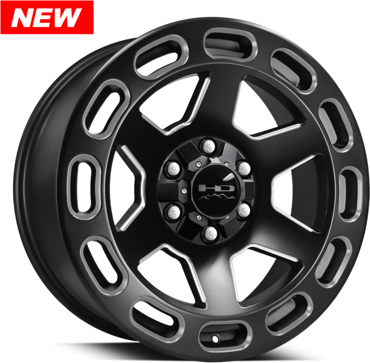 Black Alloy Wheel New Design PNG Image