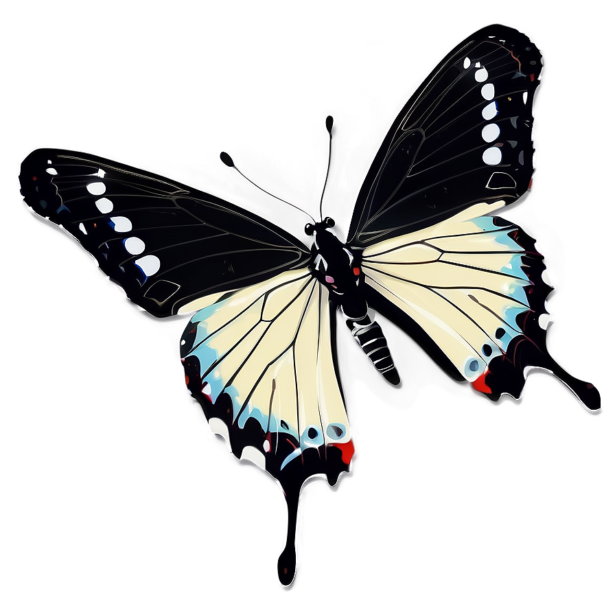 Black And White Butterfly Png 04292024 PNG Image