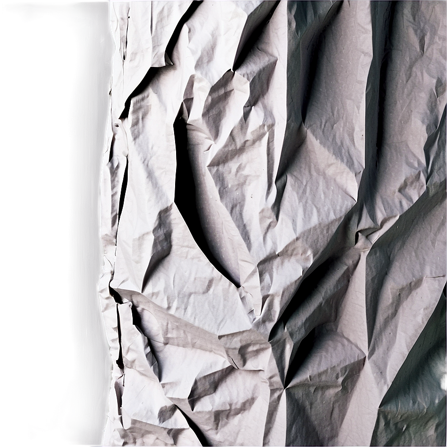 Black And White Crumpled Paper Png 67 PNG Image