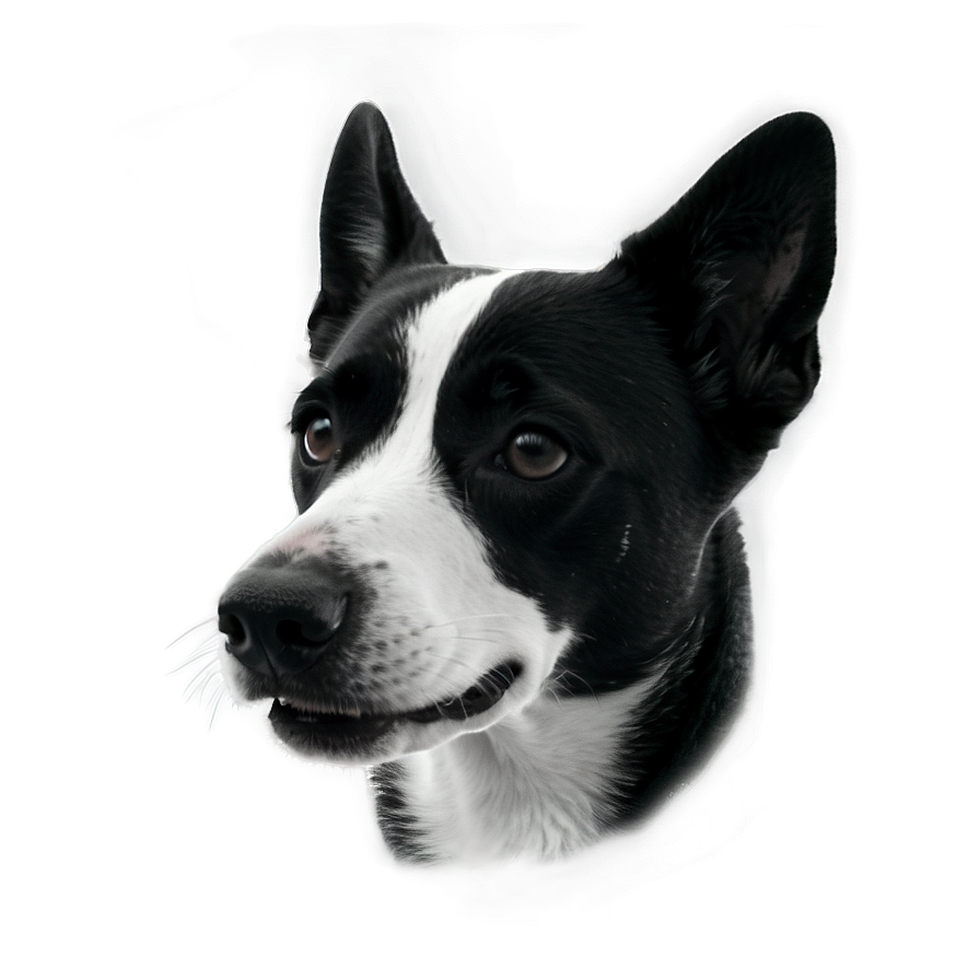 Black And White Dog Face Png 06212024 PNG Image