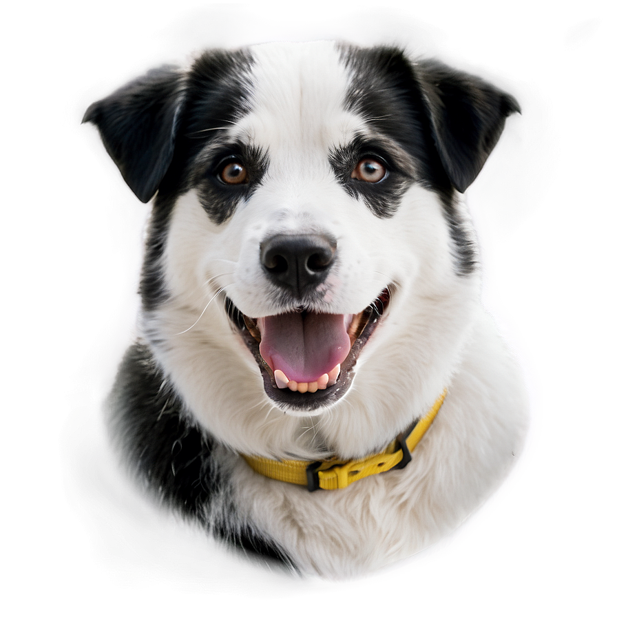 Black And White Dog Face Png 6 PNG Image