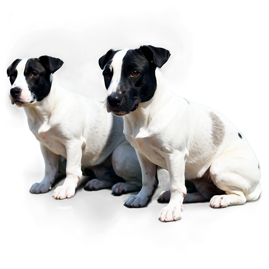 Black And White Dogs Png 3 PNG Image