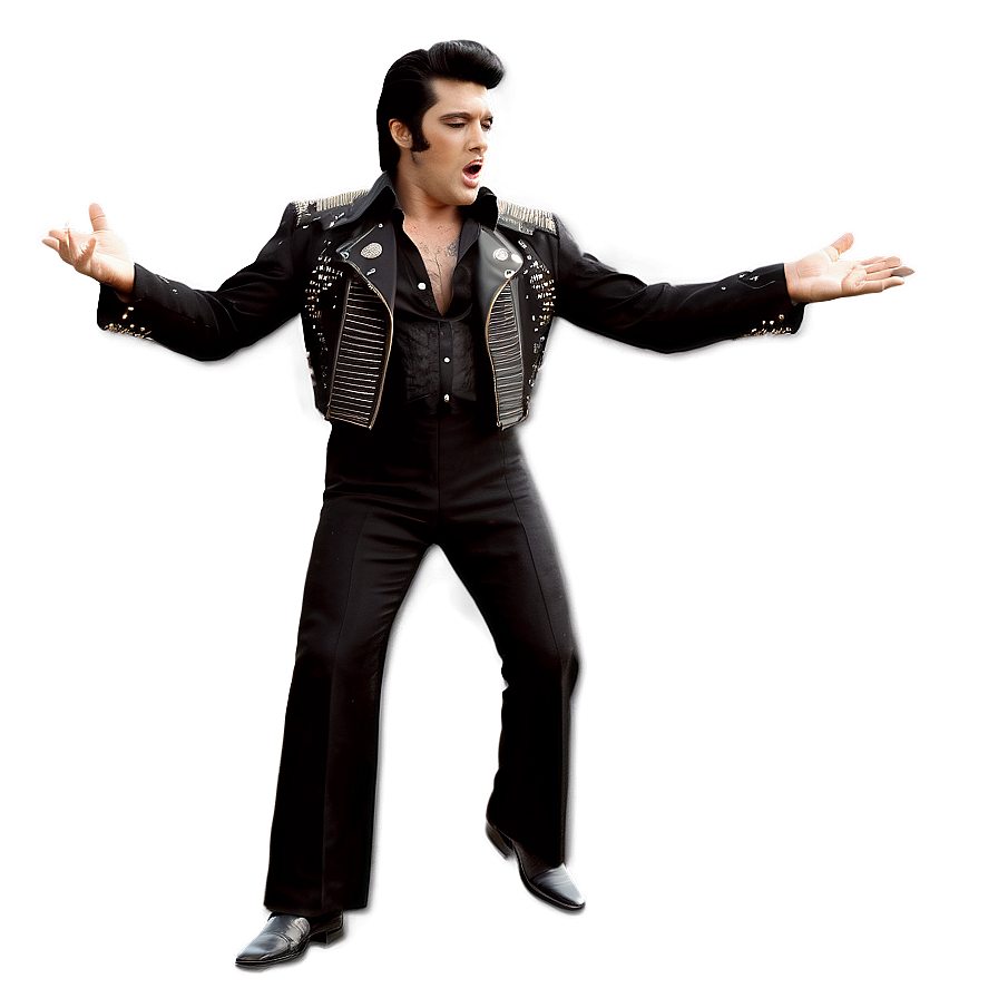 Black And White Elvis Png Yew PNG Image