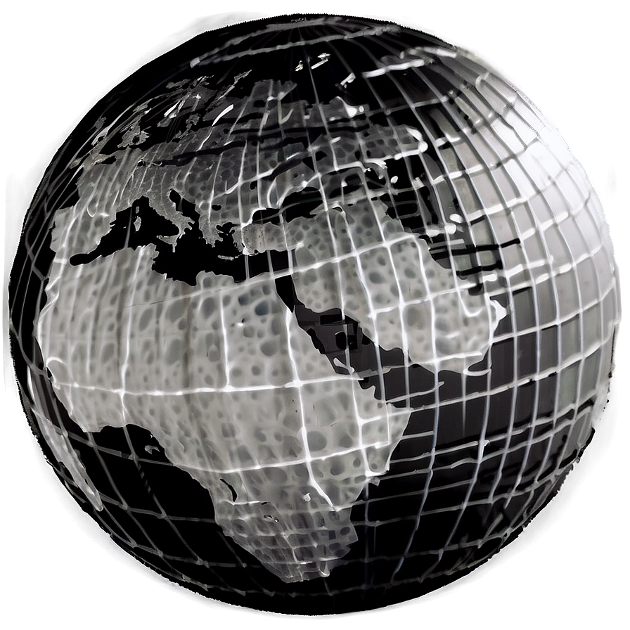 Black And White Globe For Education Png Aka41 PNG Image