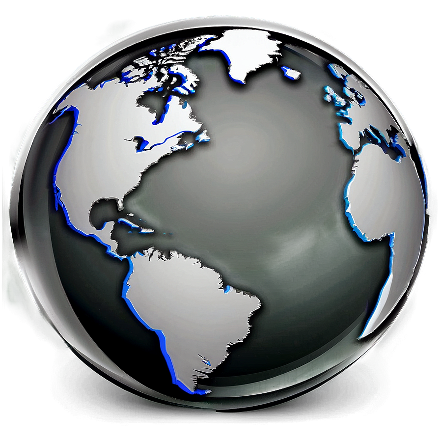 Black And White Globe Sketch Png 46 PNG Image