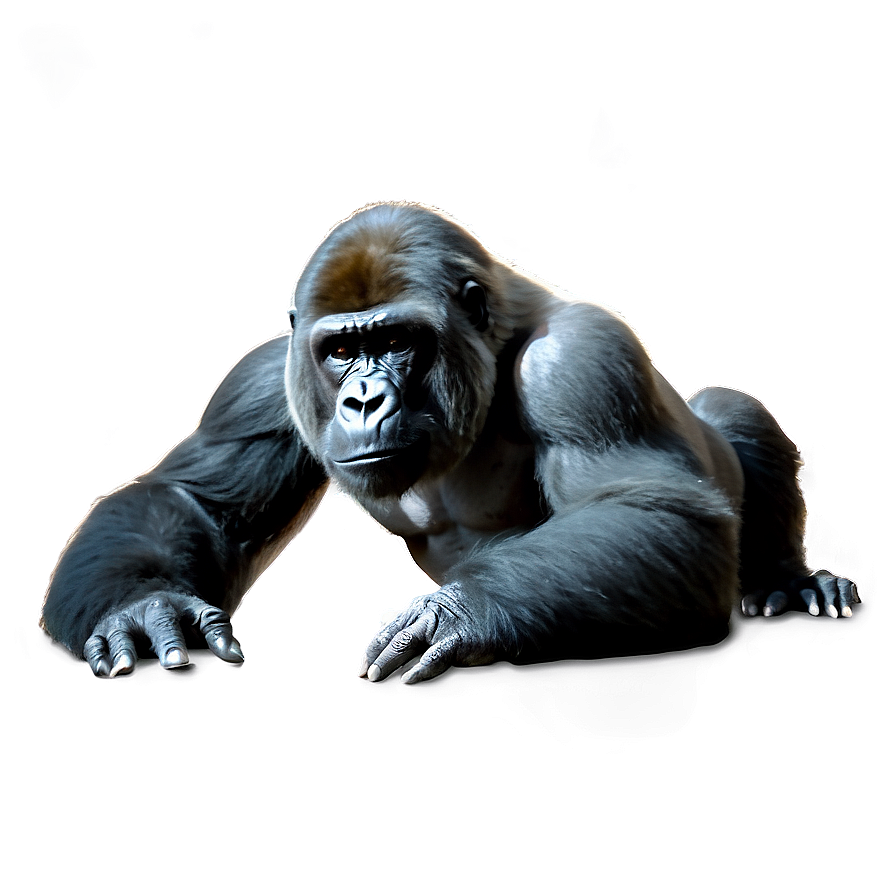 Black And White Gorilla Png 45 PNG Image