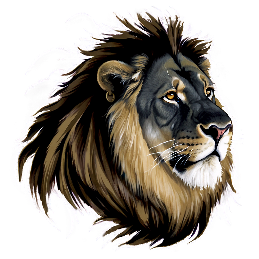 Black And White Lion Png 05032024 PNG Image