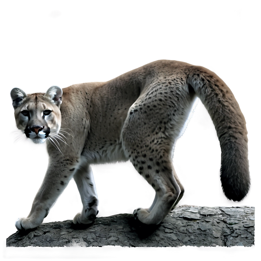 Black And White Mountain Lion Png 29 PNG Image