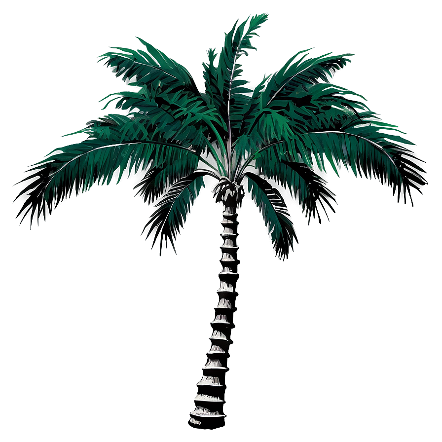 Black And White Palm Tree Png 53 PNG Image