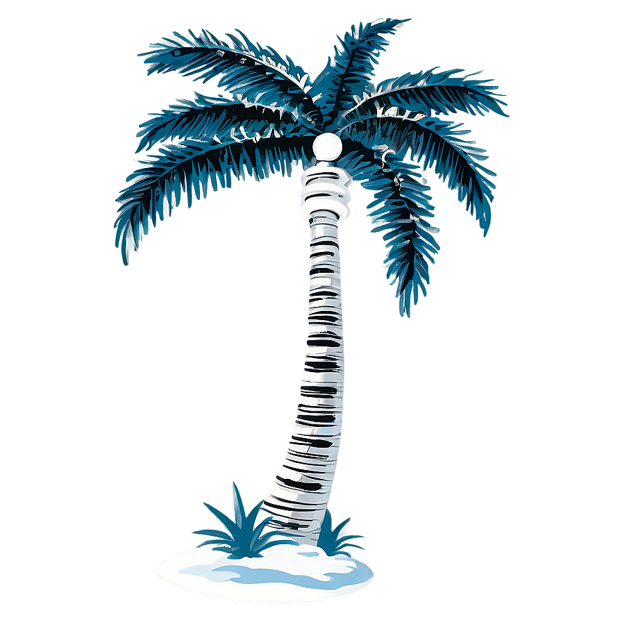 Black And White Palm Trees Png Vxk PNG Image