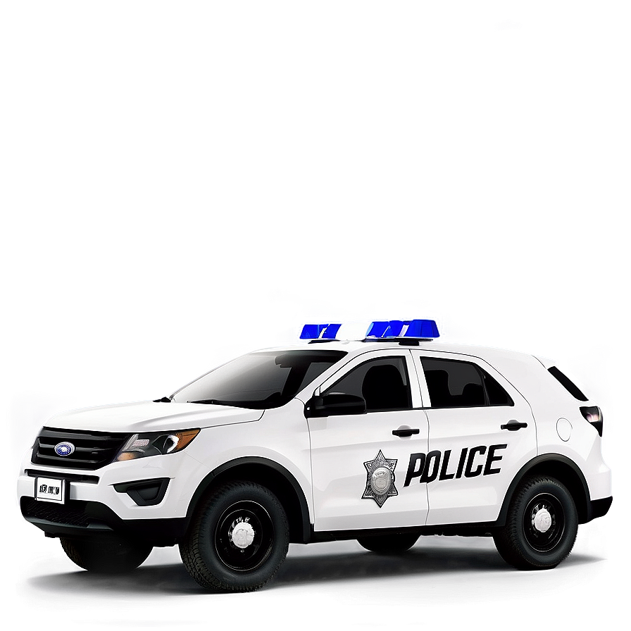 Black And White Police Car Png 97 PNG Image