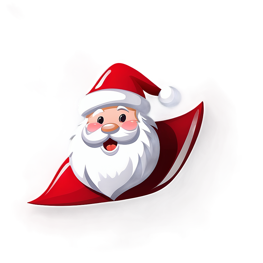 Black And White Santa Clipart Png Voy PNG Image