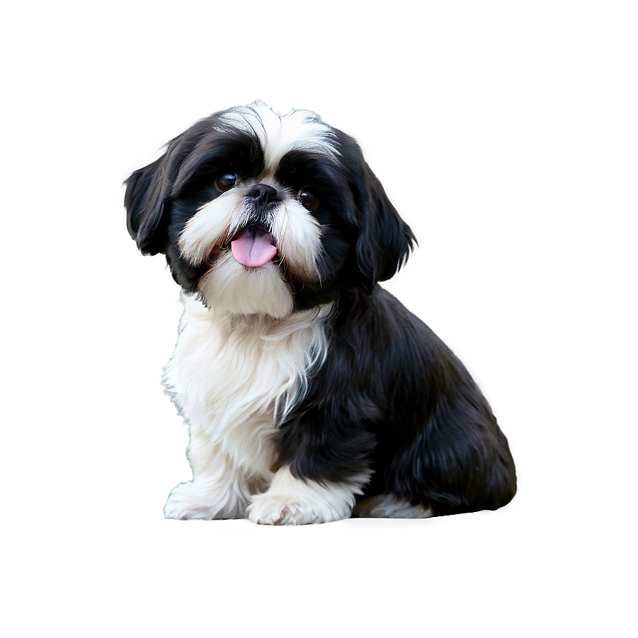 Black And White Shih Tzu Png Slj PNG Image