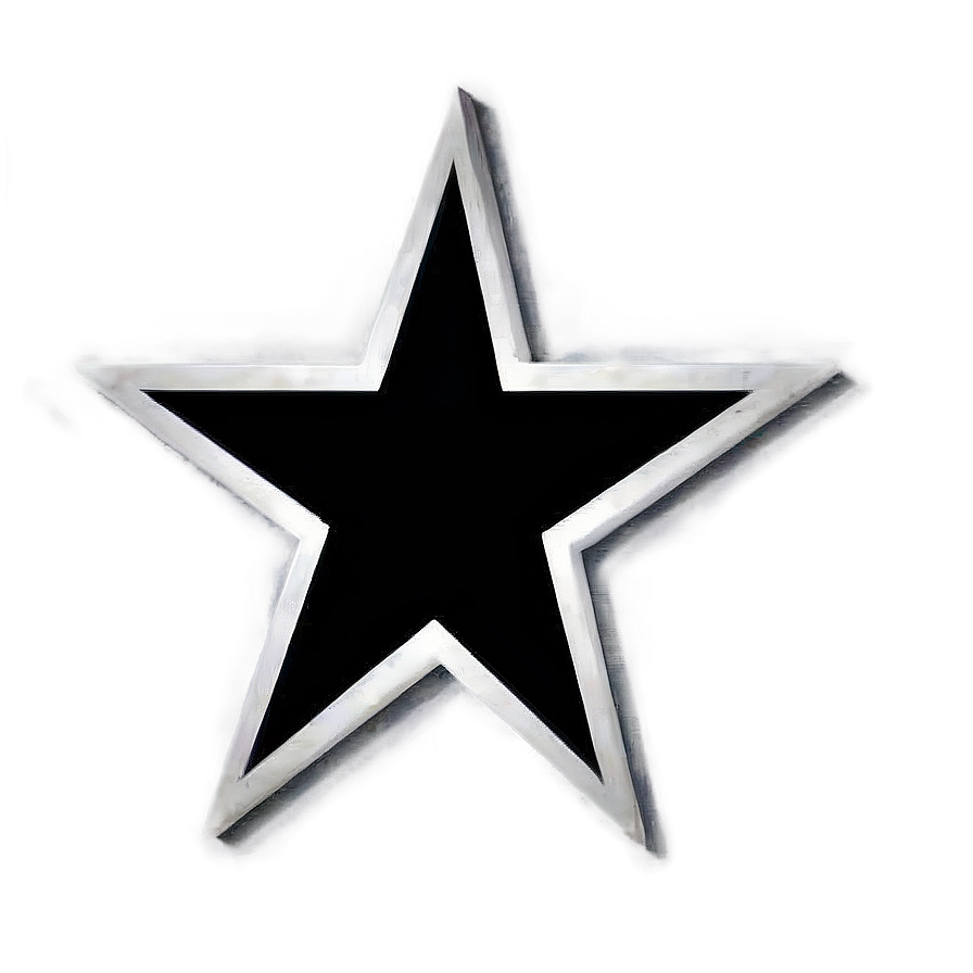 Black And White Star Pattern Png Hnk92 PNG Image