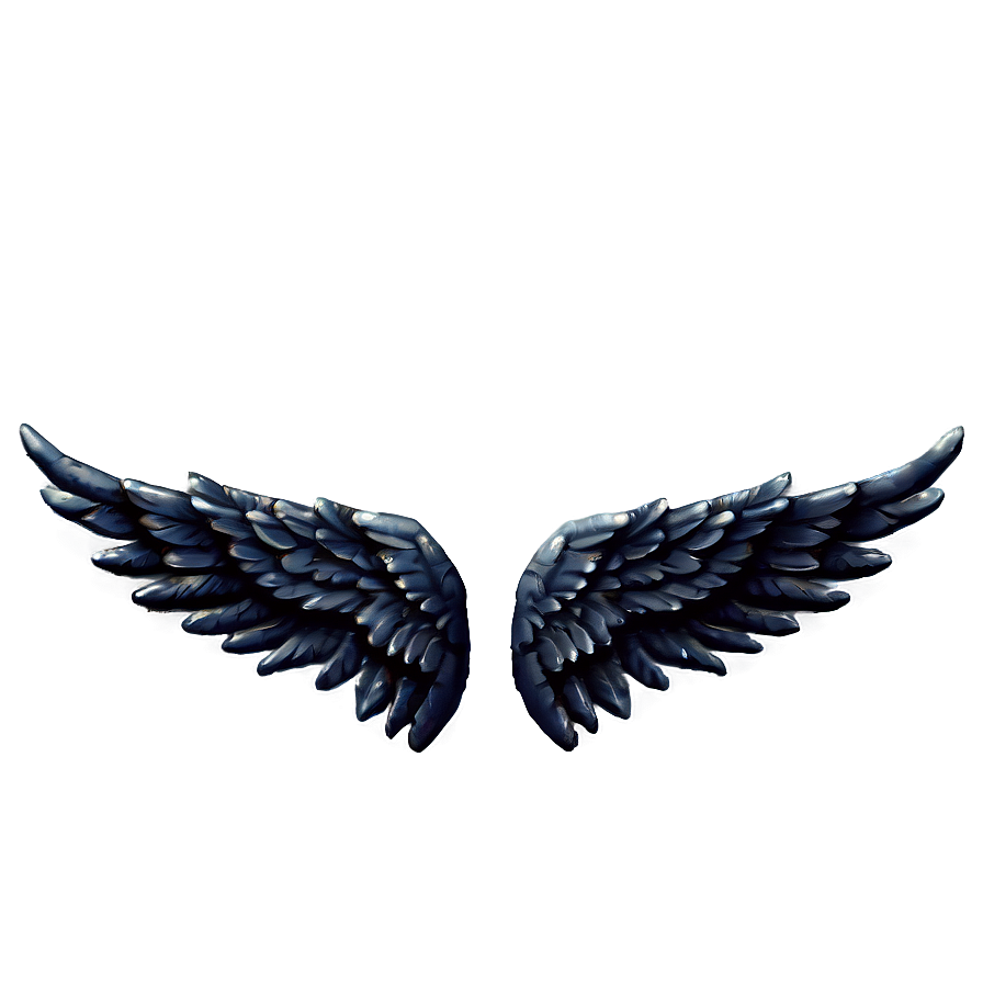 Black Angel Wings D PNG Image