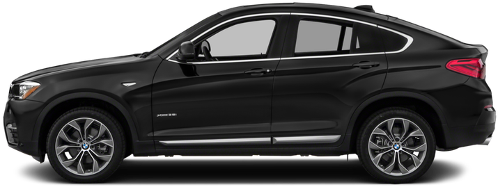 Black B M W X6 Side View PNG Image