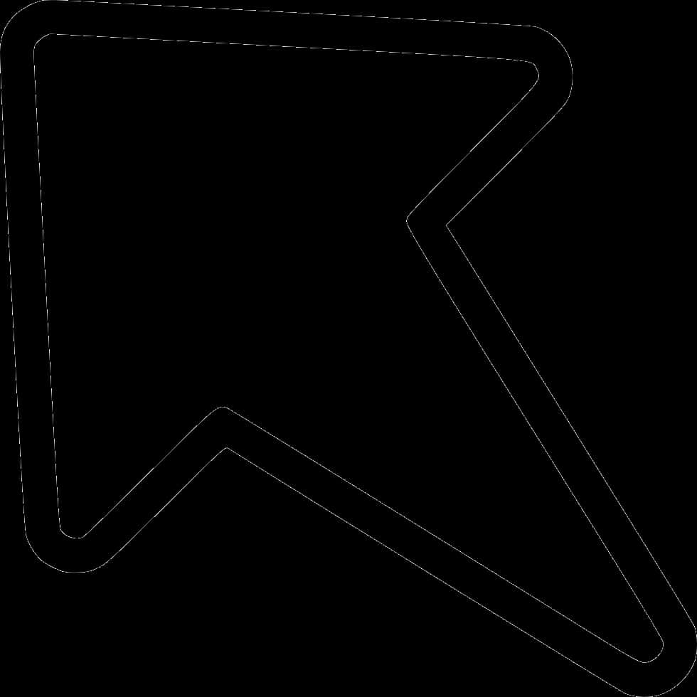 Black Background White Arrow PNG Image