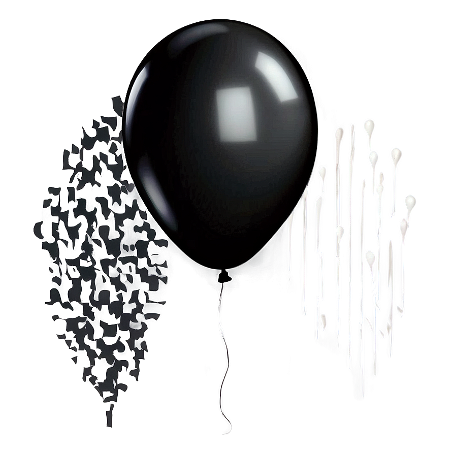 Black Balloons Png Fht84 PNG Image