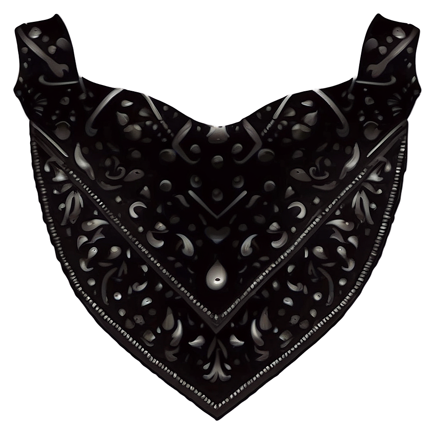 Black Bandana Motif Png 97 PNG Image