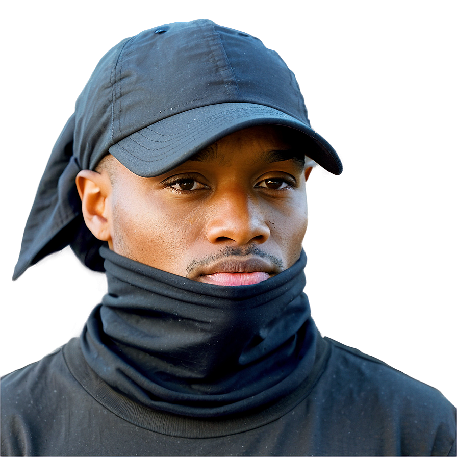 Black Bandana Neck Gaiter Png 78 PNG Image