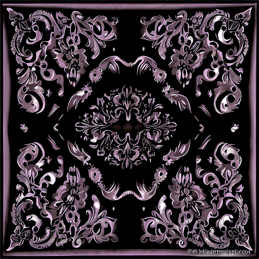 Black Bandana Pattern Png Ghk82 PNG Image