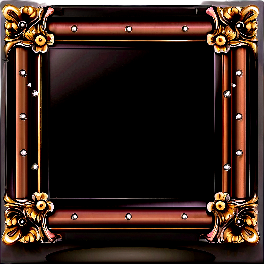 Black Banner Frame Png 96 PNG Image