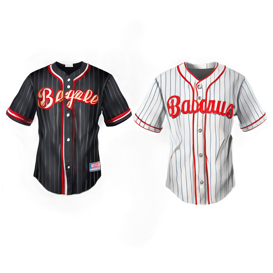 Black Baseball Jersey Png Jau PNG Image